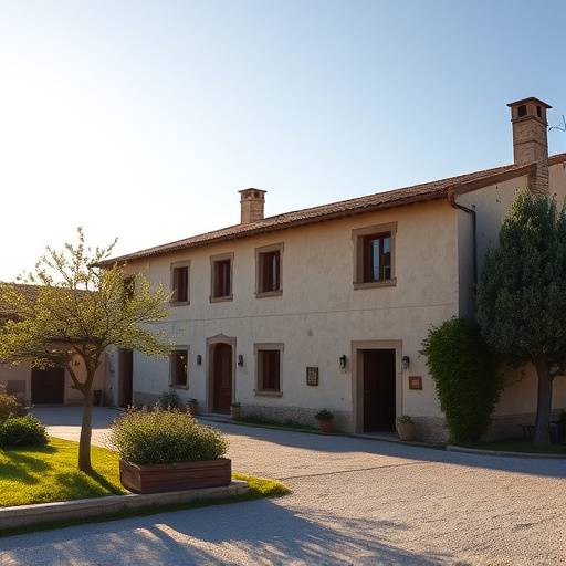 Edificio de oficinas de Rincones Escondidos Espa&radic;&plusmn;a en un pueblo rural